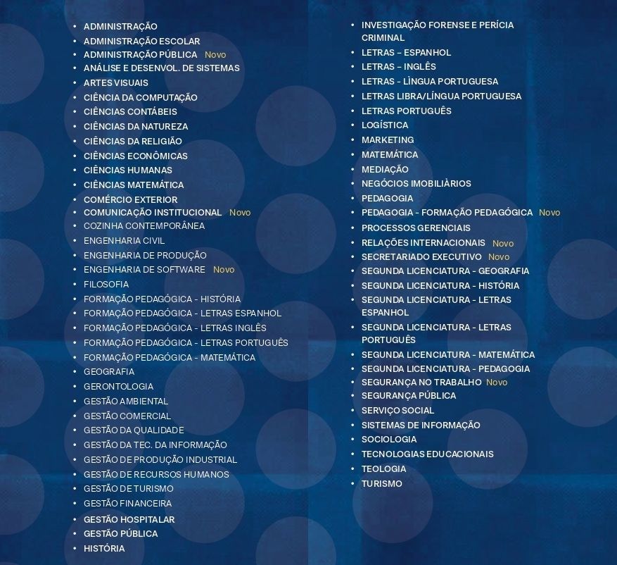 Estácio oferece cursos com até 70% de bolsa em Cantagalo, Friburgo e Madalena 1 Opções de Cursos Flex e EaD nos polos da Estácio de Sá em Cantagalo,