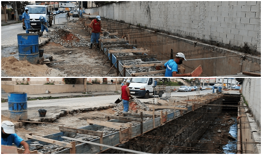 Friburgo: Concluída a 1ª etapa da obra no Córrego do Relógio, na Vila Amélia