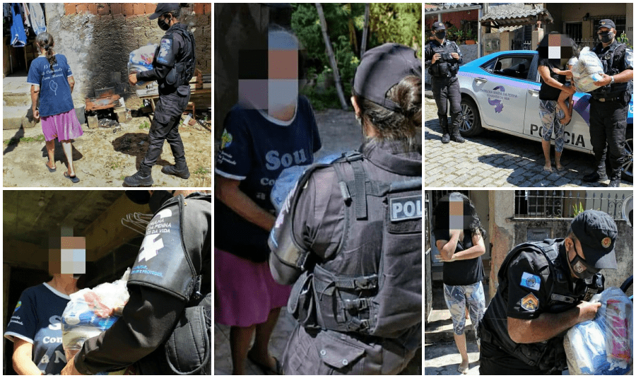 Friburgo: Equipe Patrulha Maria da Penha distribui cestas básicas à famílias