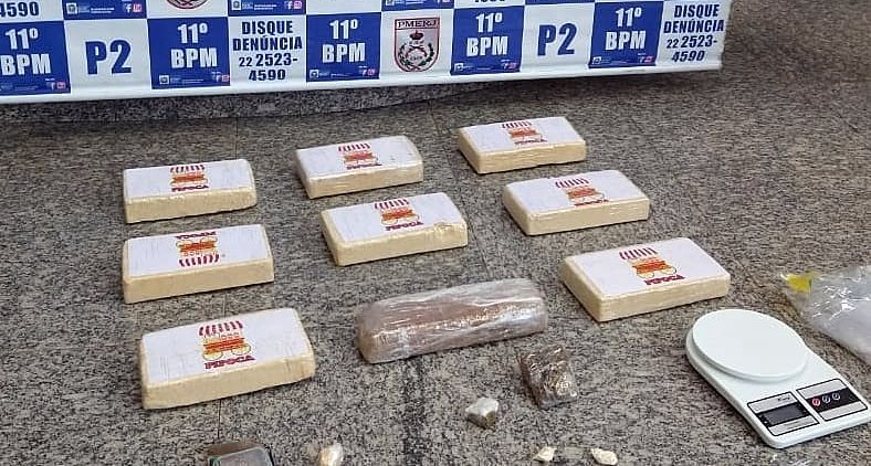 Friburgo: Polícia Militar apreende nove quilos de drogas na Chácara do Paraíso