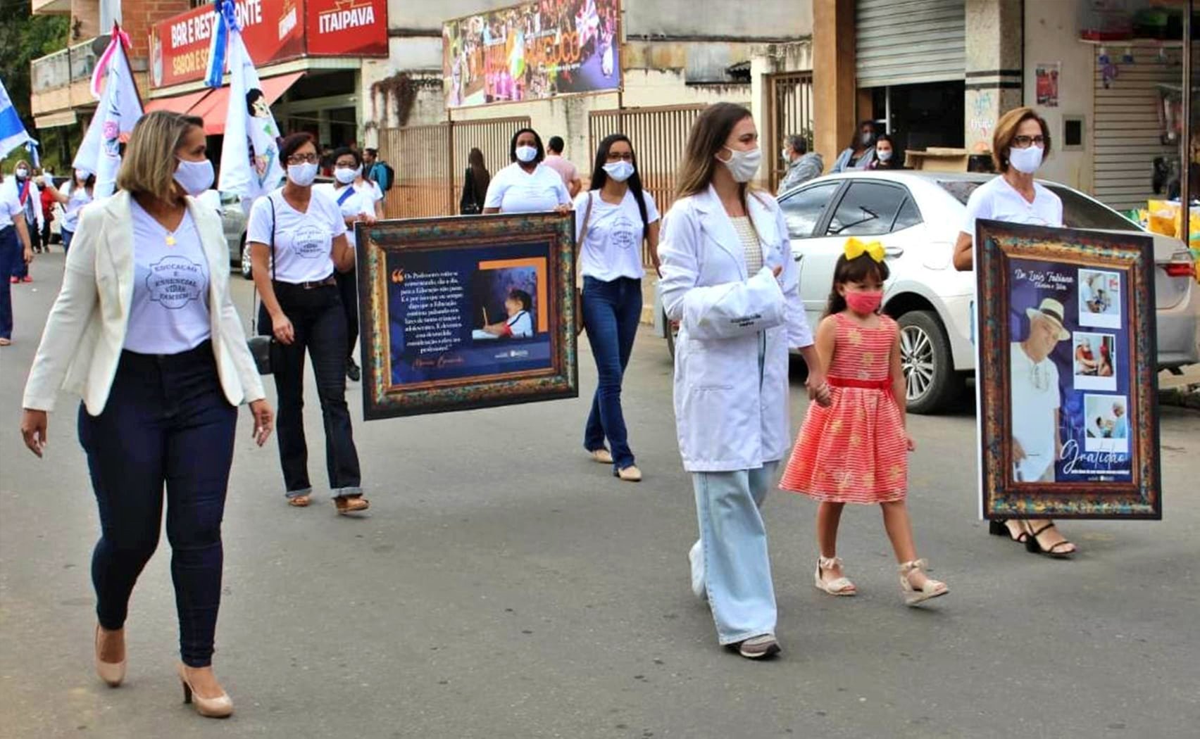 Macuco comemora de forma discreta os festejos de São João Batista 1 Desfile Cívico - Tradicional festa de São João Batista em Macuco