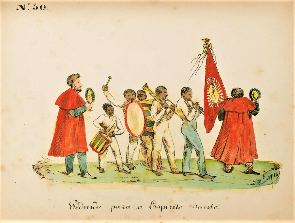 Procissão, comida, sanfona e cavalhada: as festas religiosas no passado 3 Joaquim Lopes de Barros Cabral Teive Rio de Janeiro 1841. Acervo IMS.