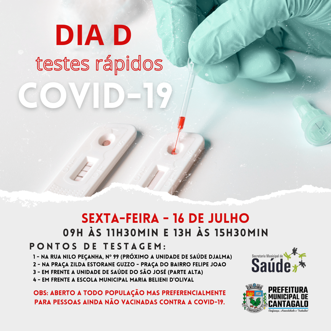 Cantagalo já vacinou mais da metade da população contra a Covid-19 1 dia d