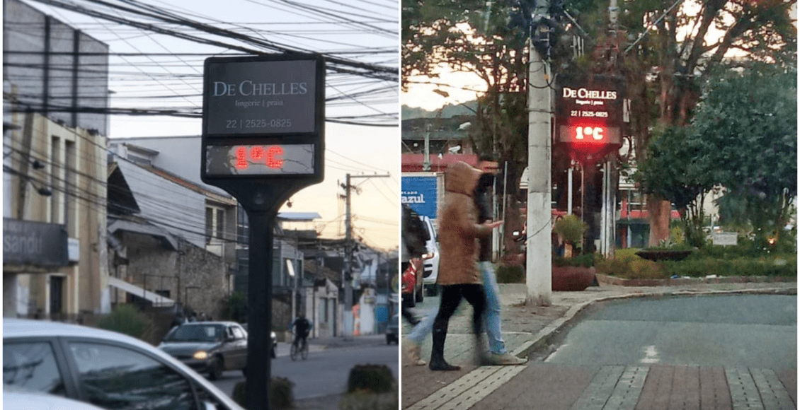 Frio congelante! Primeira manhã de julho marca 1°C em Nova Friburgo