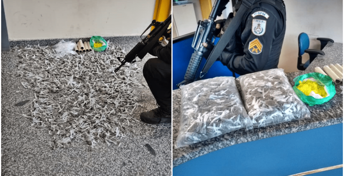 PM encontra buchas de maconha e material do tráfico no Manancial, em Cordeiro