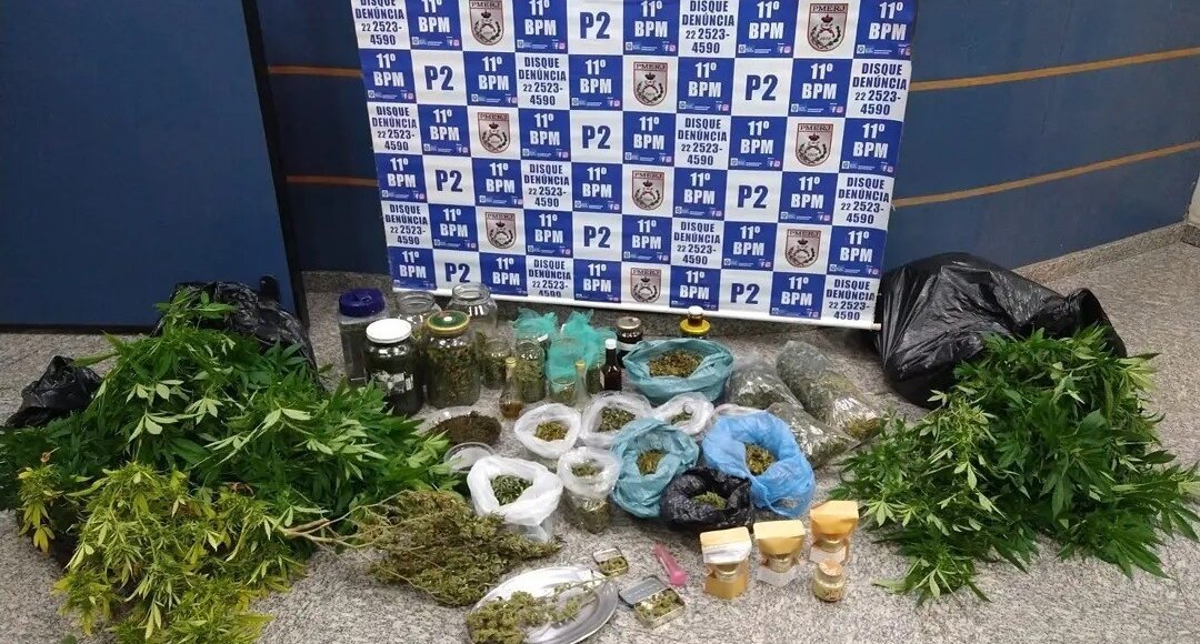 Casal é preso com pés de maconha em distrito de Nova Friburgo