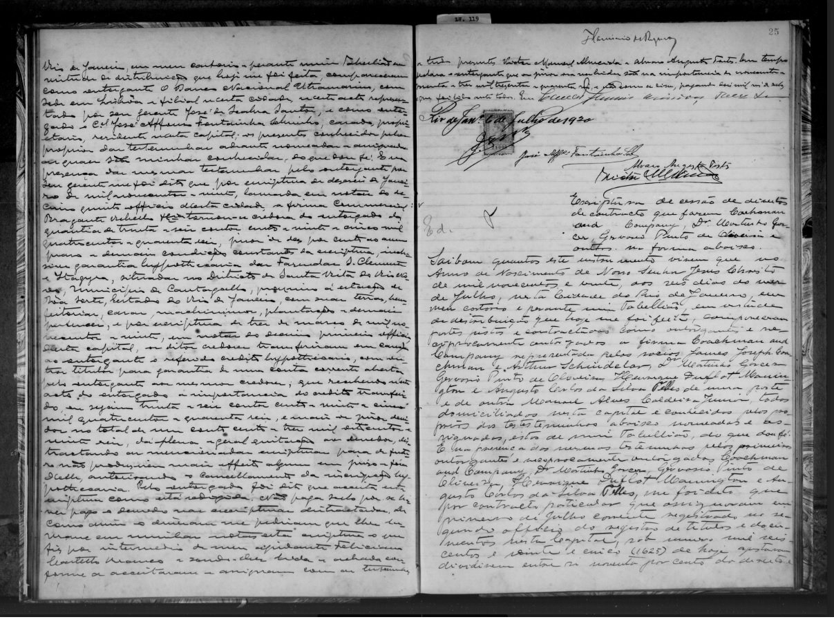 A Fazenda São Clemente e o pomar-parque de Auguste Glaziou 5 Escritura de permuta da fazenda São Clemente pela Paraíso. Acervo Marcello Monnerat