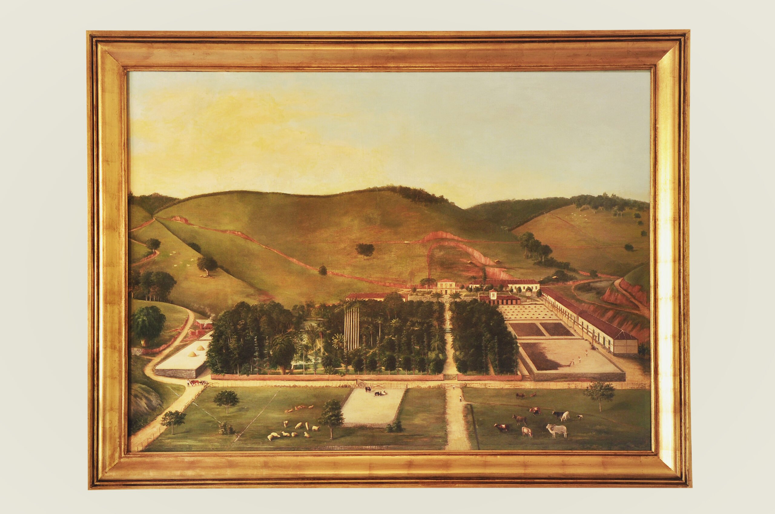 Fazenda São Clemente pintada por Henry Walder,1895. Acervo Marcello Monnerat