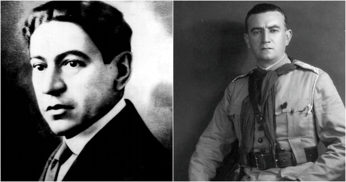 Legalistas e revolucionários: combatentes fluminenses na Revolução de 1930 2 Do lado esquerdo, Galdino do Valle Filho. Do lado direito da imagem, José Galiano das Neves. (Acervo Walther das Neves)