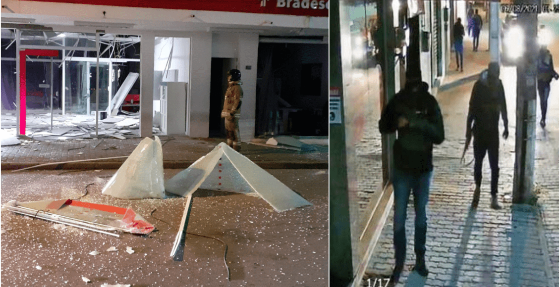 Bandidos armados explodem agência bancária em Cachoeiras de Macacu