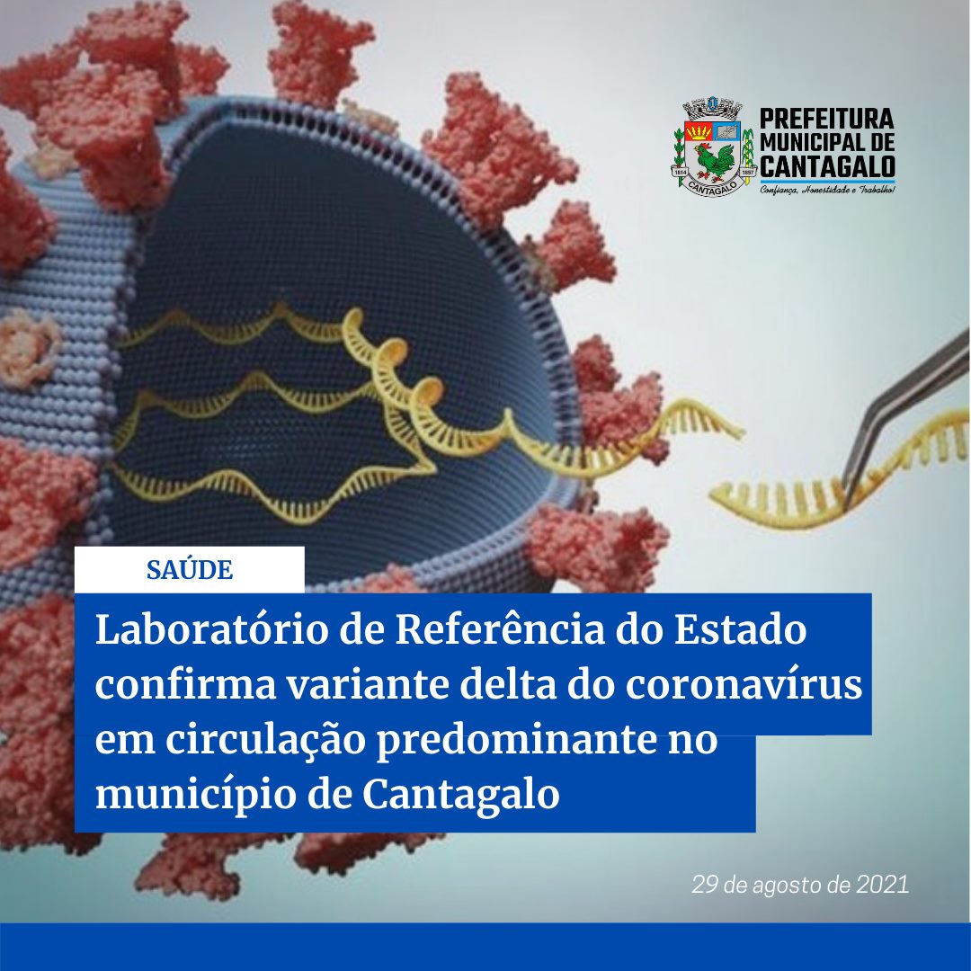 Urgente! Cantagalo confirma variante Delta em circulação predominante no município 1 Cantagalo confirma variante Delta em circulação predominante no município