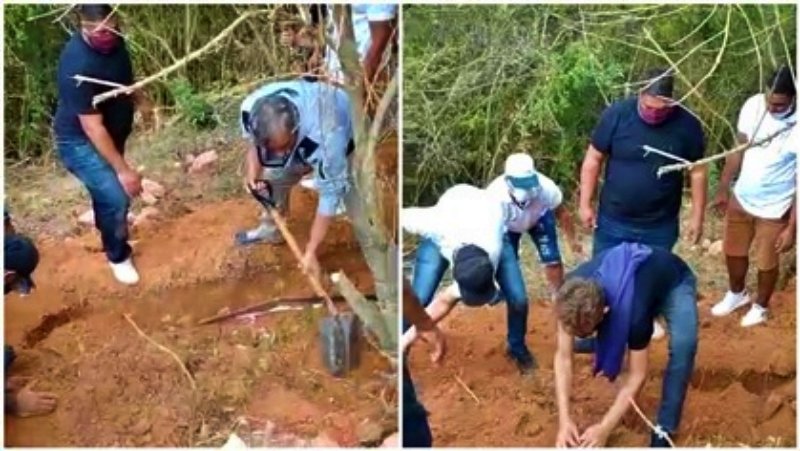 Sem coveiro para realizar serviço, familiares realizam sepultamento em Petrópolis