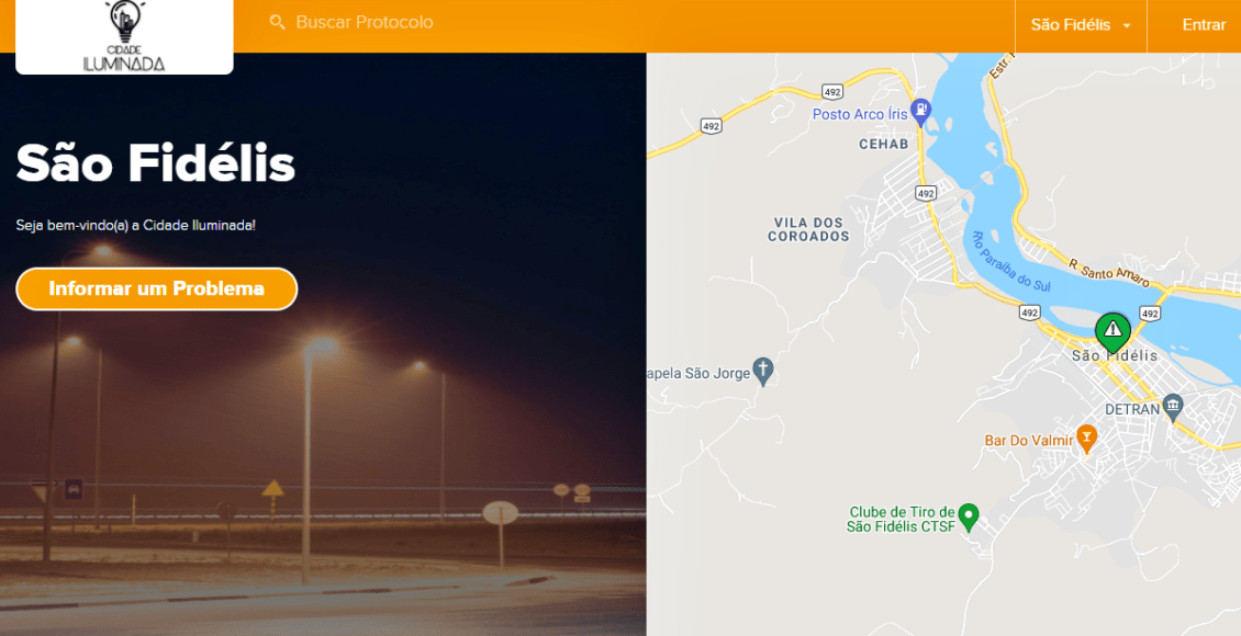 São Fidélis cria aplicativo para facilitar manutenção na iluminação pública