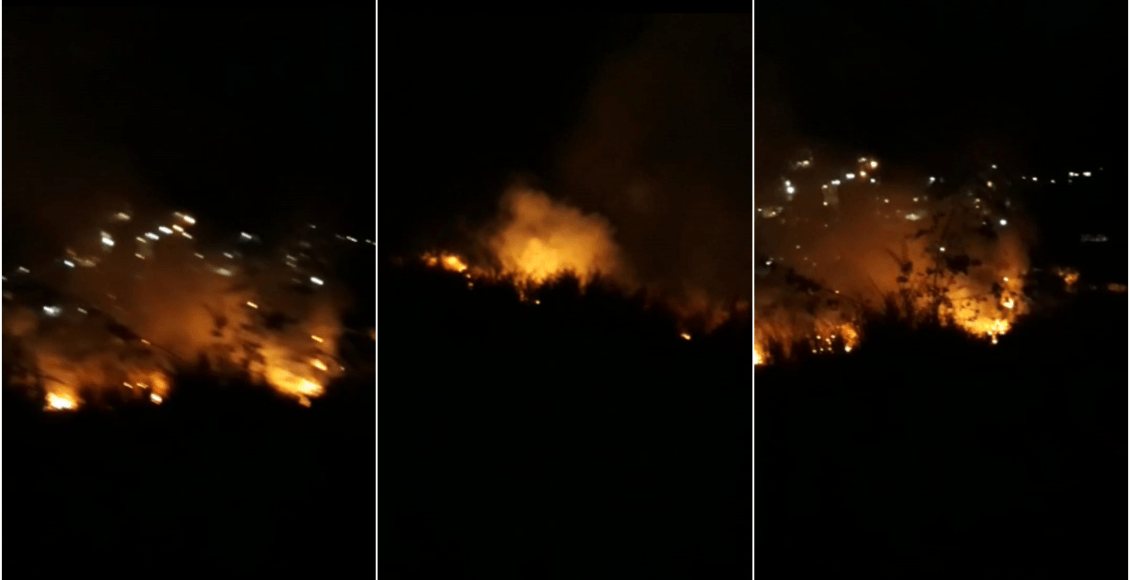 Moradores contém incêndio no Mirante de Santa Rita de Euclidelândia, em Cantagalo