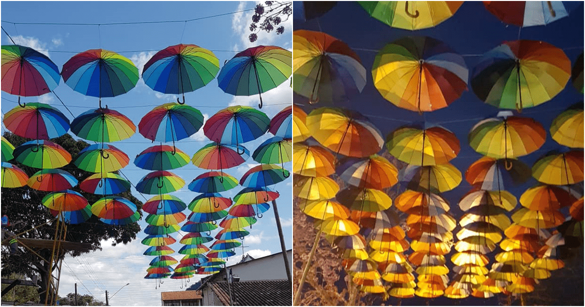 Guarda-chuvas coloridos começam a dar vida ao Retiro dos Sonhos, em Cordeiro 1 Guarda-chuvas coloridos começam a dar vida ao Retiro dos Sonhos, em Cordeiro