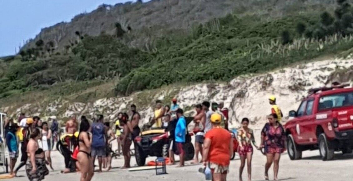 Pai, filho e sobrinho morrem afogados na Praia das Conchas, em Cabo Frio