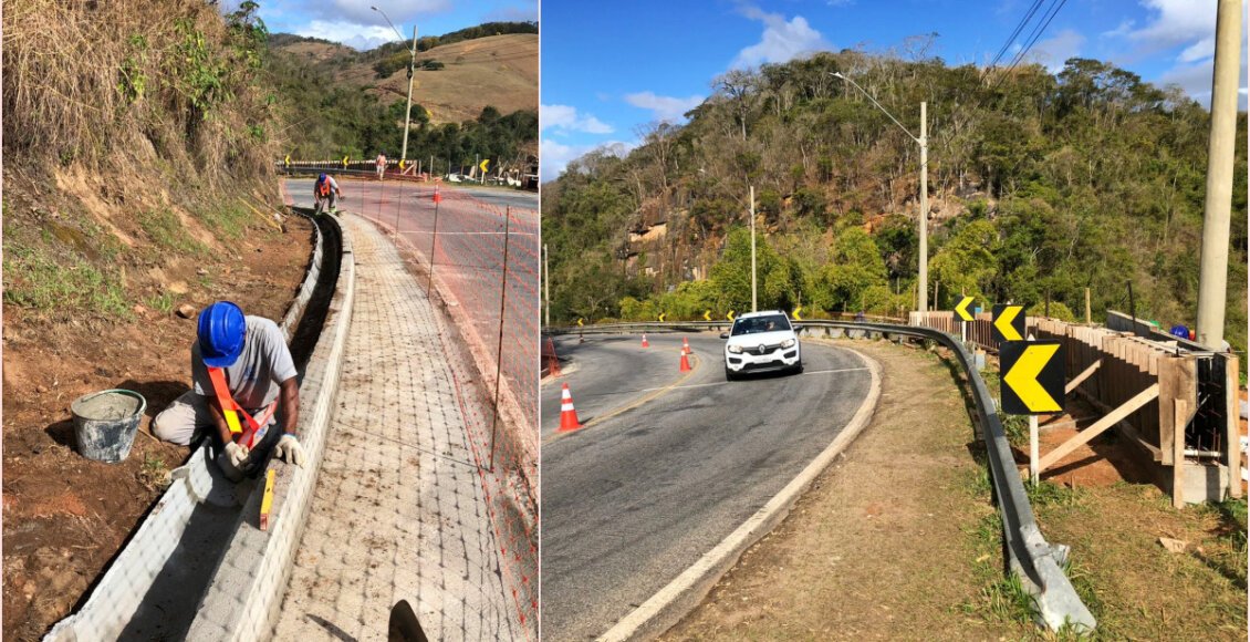 RJ-116: Concessionária realiza obras na Curva do Perigo, em Macuco