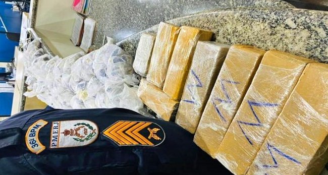 Polícia Militar apreende grande quantidade de drogas em Miracema 1 Polícia Militar apreende grande quantidade de drogas em Miracema