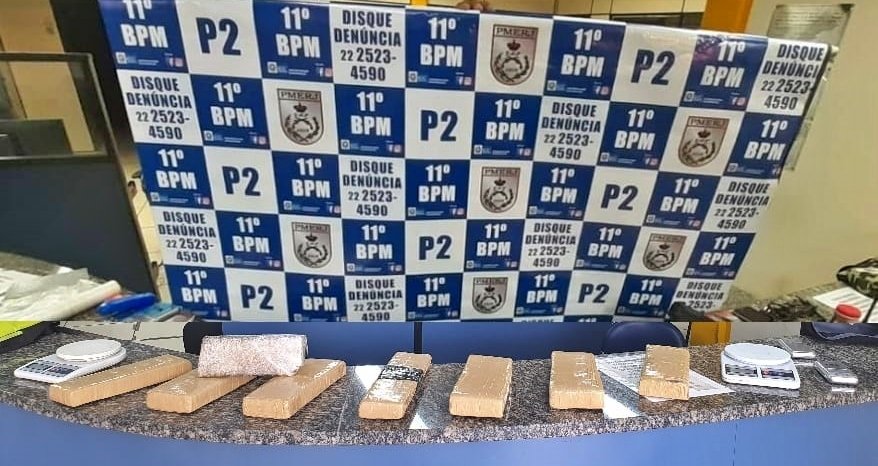Friburgo: PM efetua prisões e apreende quase 7 kg de maconha em Olaria