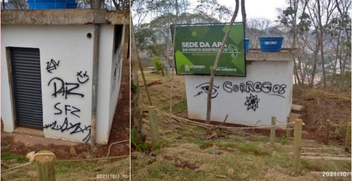 Cordeiro: Sede da APA do Posto, no Cruzeiro da Paz, é alvo de pichações