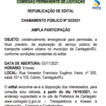 Cantagalo abre nova licitação para concessão do transporte público 1 Cantagalo abre nova licitação para concessão do transporte público