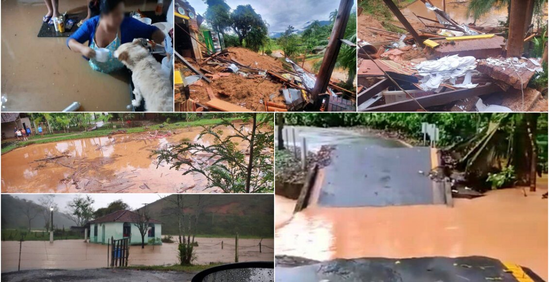 Chuva torrencial provoca estragos em cidades do Sul Fluminense