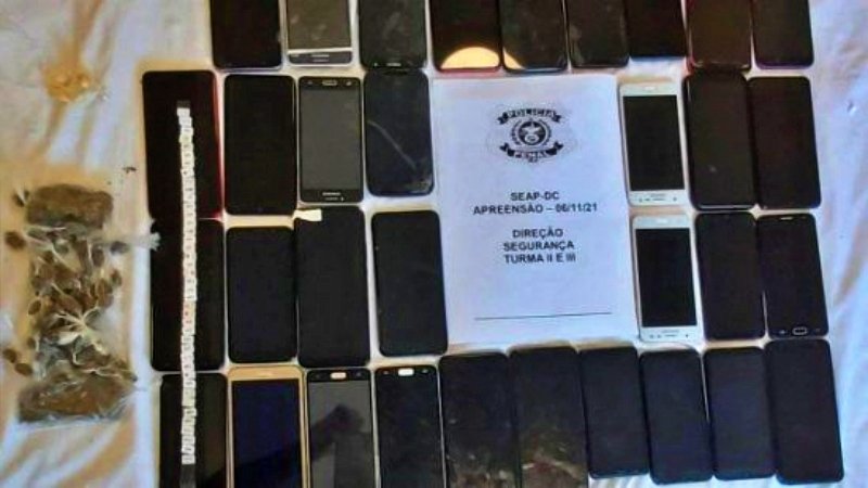 Drogas, chips e celulares são apreendidos em presídio de Campos dos Goytacazes