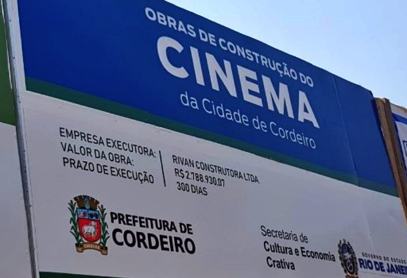Governador garante concluir obras do novo Cinema de Cordeiro
