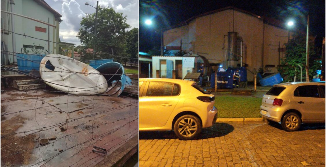 Caixa de abastecimento de água desaba em distrito de Cantagalo