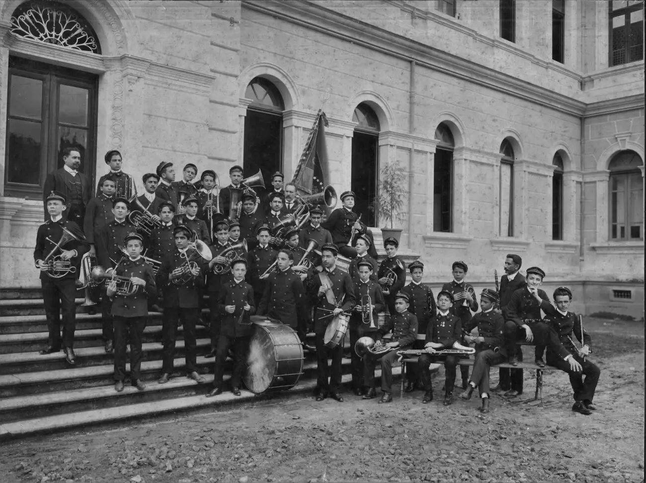 A banda estava presente em todos os passeios. Acervo Colégio Anchieta
