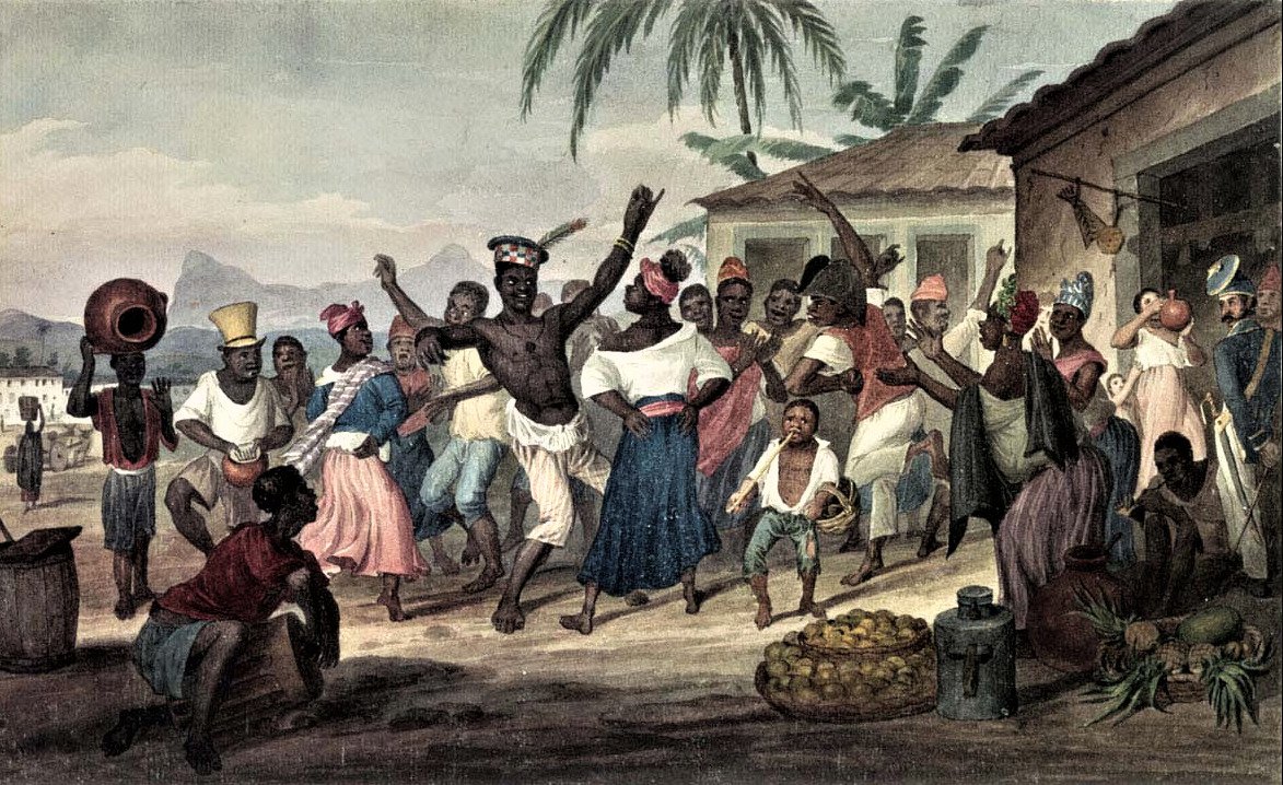 Fandangos, cheganças, congadas e batuques: o Natal no passado 3 Dança do fandango no Rio de Janeiro. Acervo National Library of Australia
