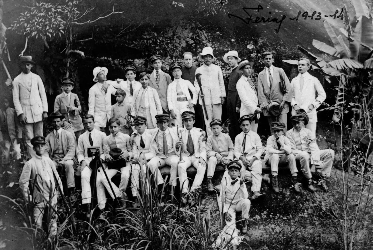 O rigor dos estudos era quebrado pelos passeios. Acervo Colégio Anchieta