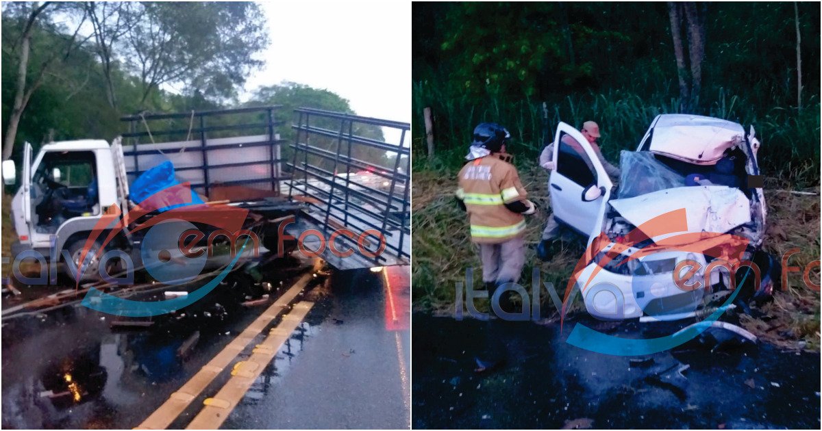 Grave acidente deixa dois mortos e feridos em Cardoso Moreira