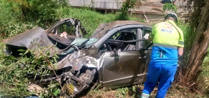 Grave acidente deixa um morto e outro ferido na RJ-116, em Duas Barras