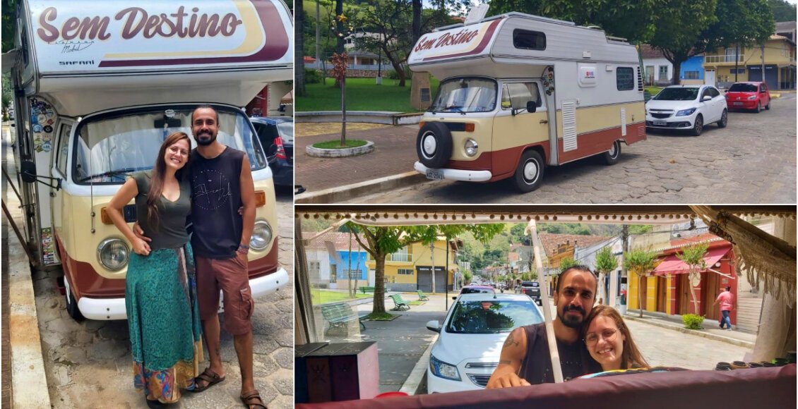 Casal, em uma Kombi sem destino, fez estada em Santa Maria Madalena