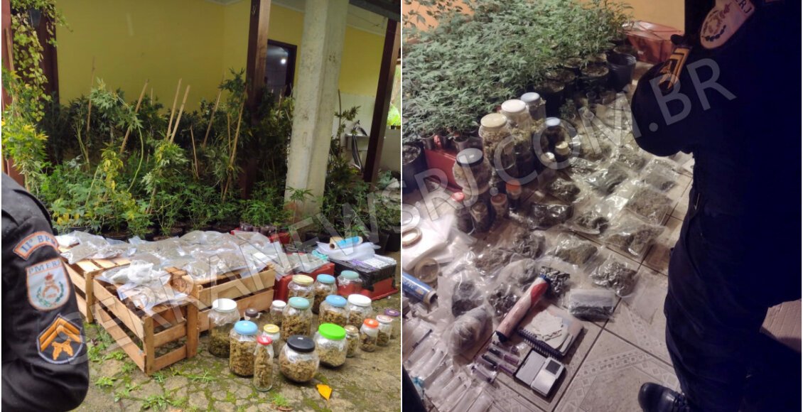 Friburgo: PM estoura refinaria de drogas e prende homem em Lumiar