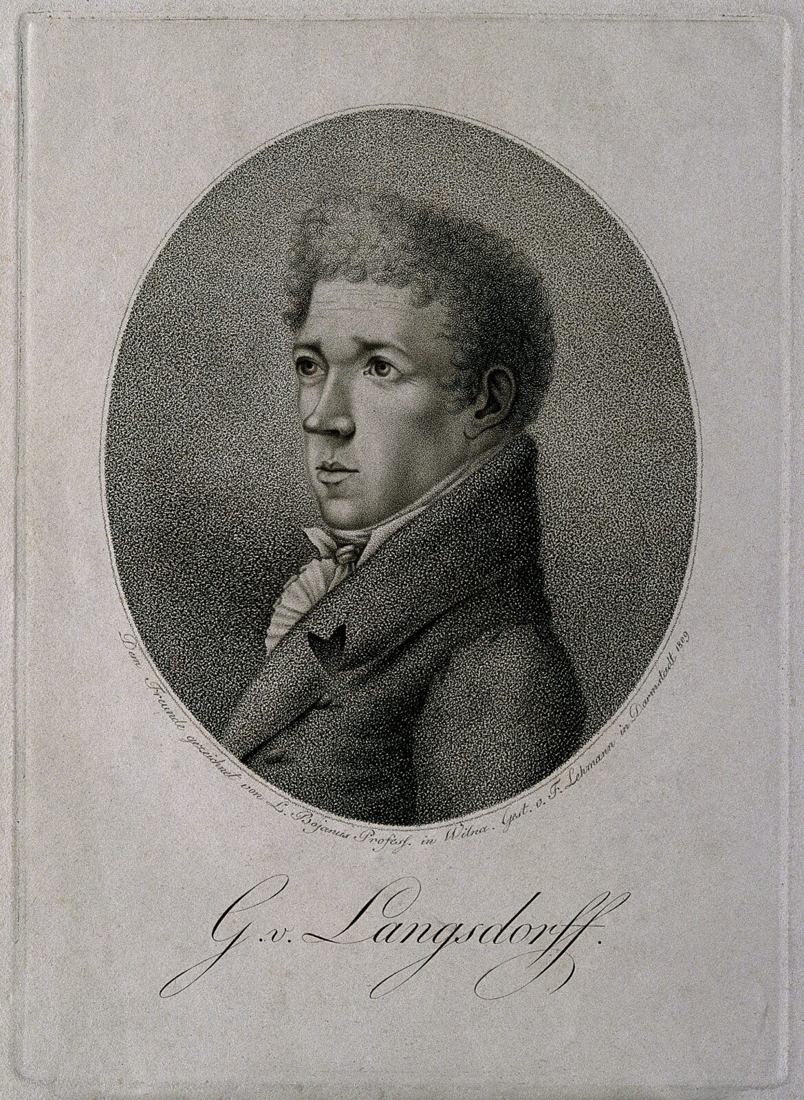 Barão Georg Heinrich Von Langsdorff. Acervo BN