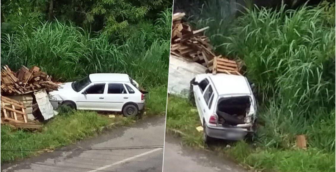 Motorista é socorrido após acidente na RJ-160, em Cordeiro