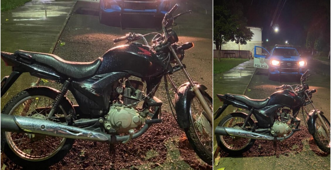 Moto furtada em Cambuci é recuperada em distrito de Pádua