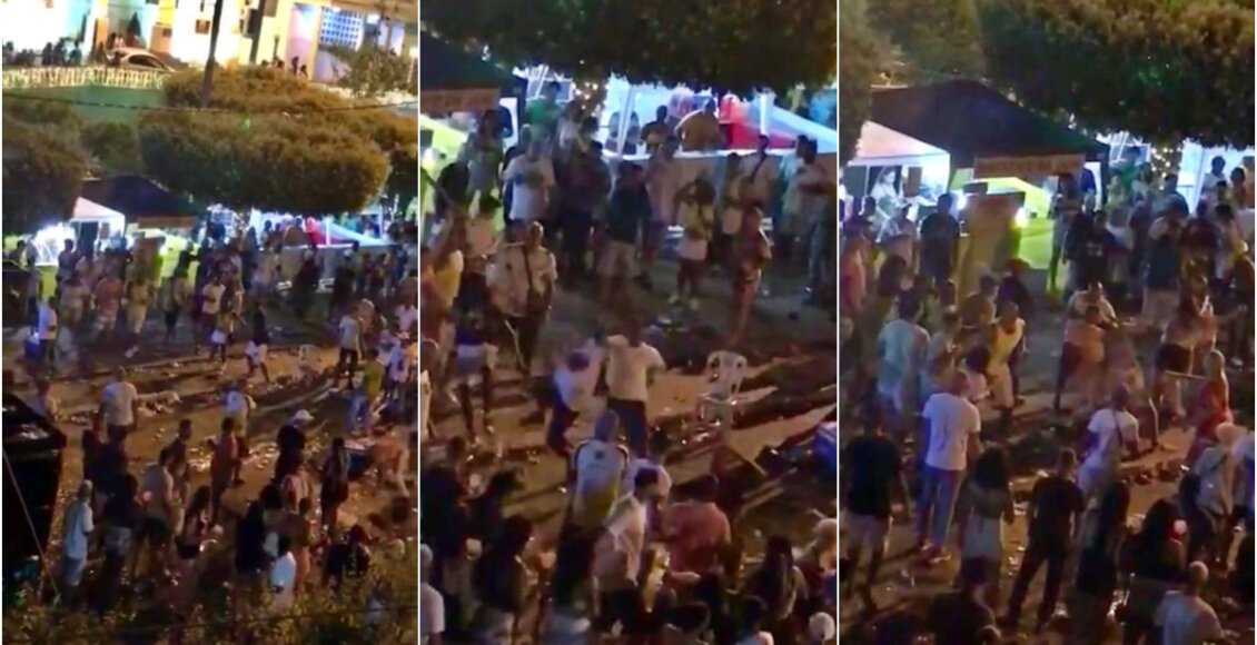 Festa de Réveillon termina em pancadaria no município de Cambuci