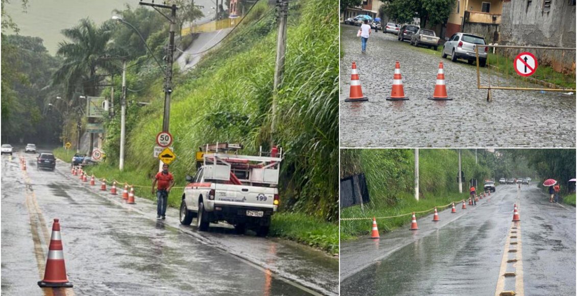 Rua é interditada com risco de desabamento em Cordeiro