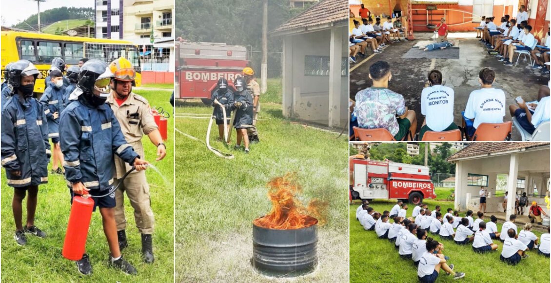 Corpo de Bombeiros de Cordeiro capacita Guarda Mirim de Macuco
