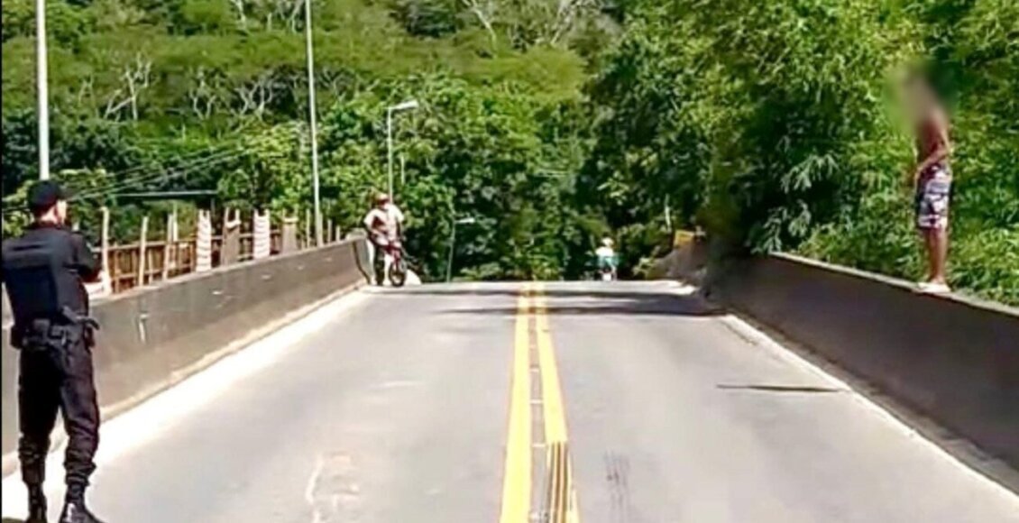 Policiais militares evitam suicídio na Ponte Ary Parreiras, em Itaocara
