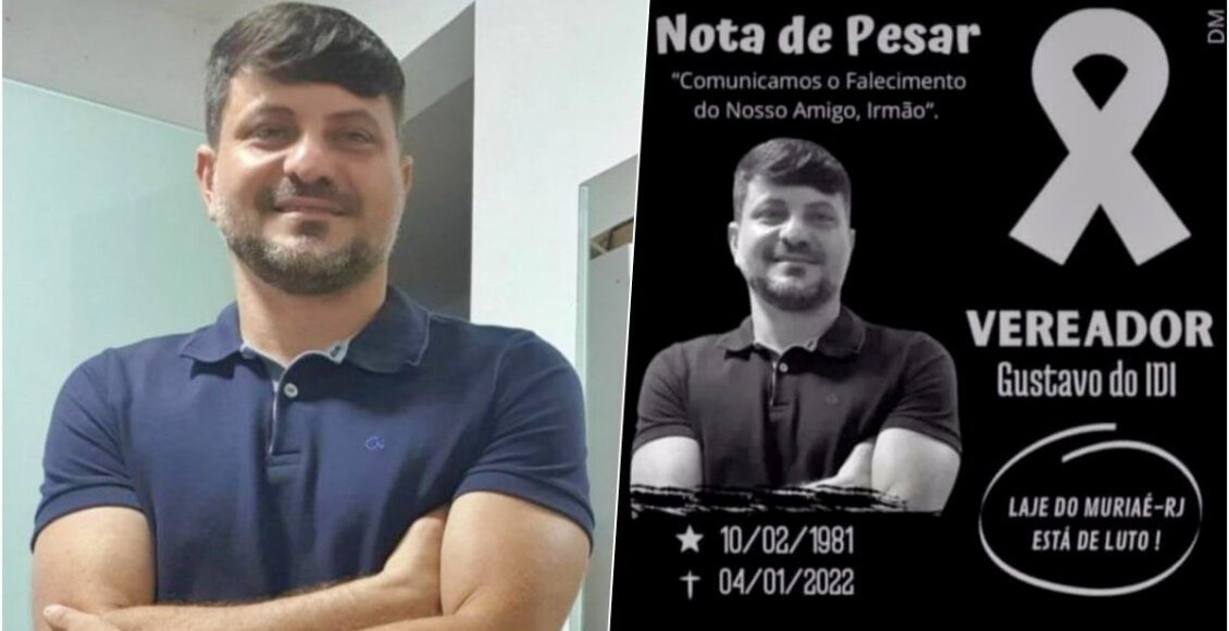 Vereador Gustavo do Idi morre aos 40 anos em Laje do Muriaé