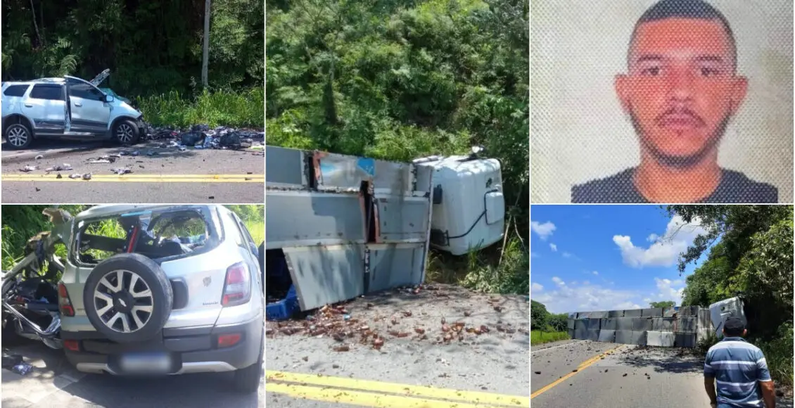 RJ-122: Acidente entre caminhão e carro mata sacoleiro de Friburgo