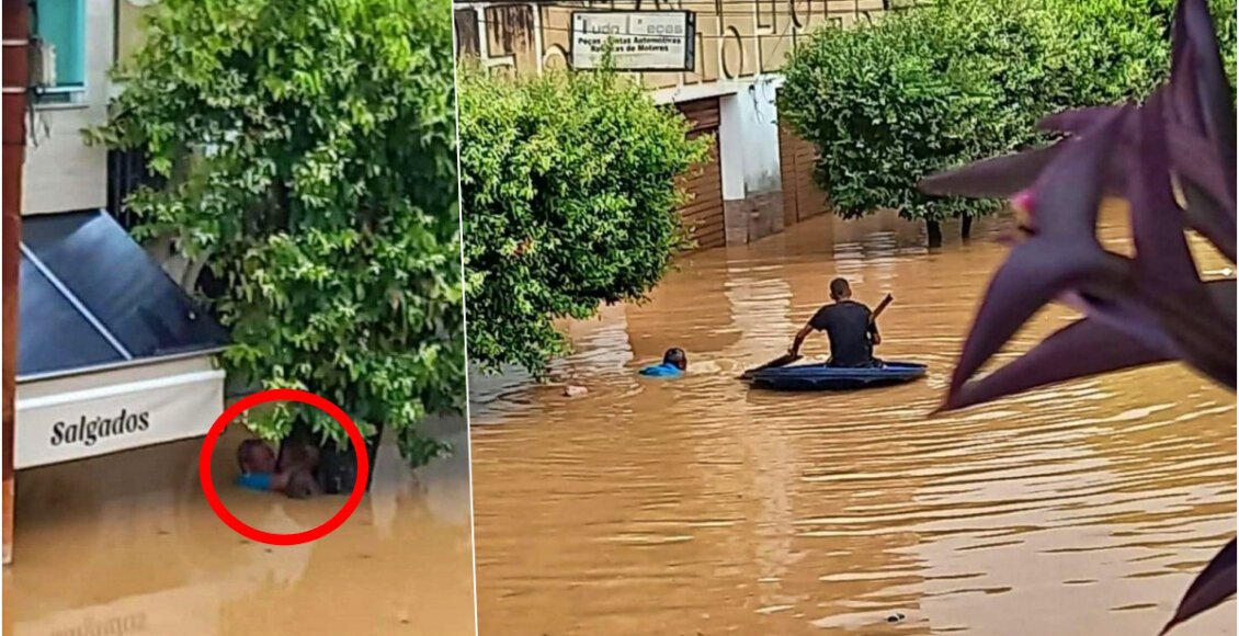 Jovem resgata idoso usando tampa de caixa d'água em Miracema