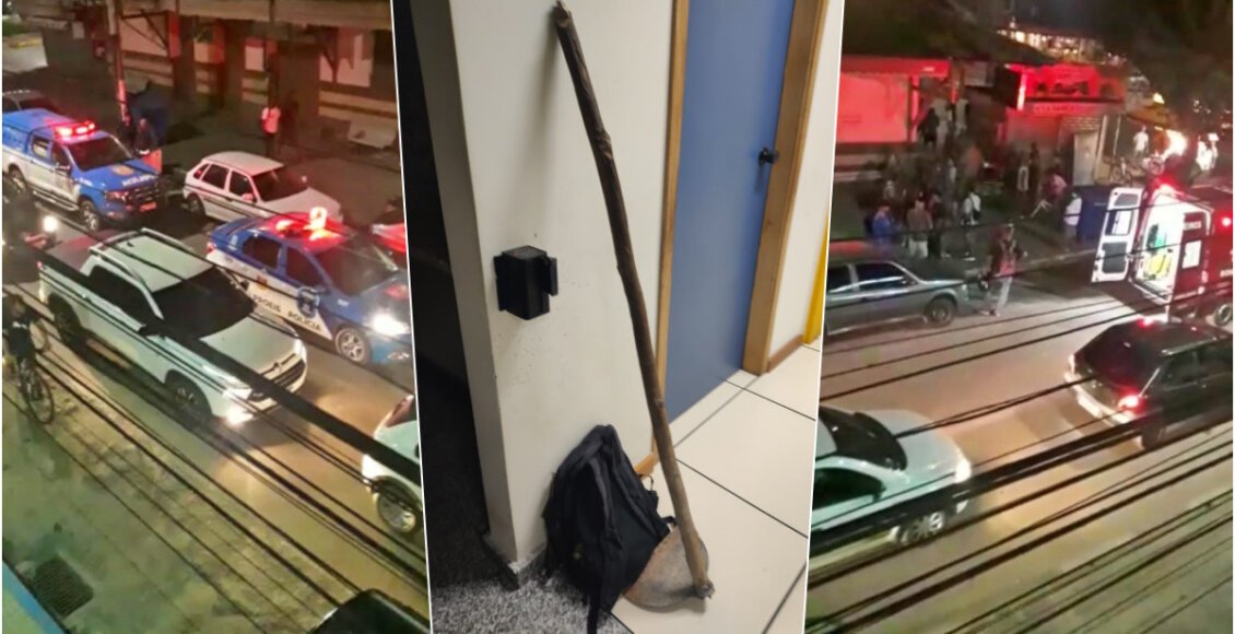Jovem é socorrido após receber golpe de enxada no centro de Cordeiro