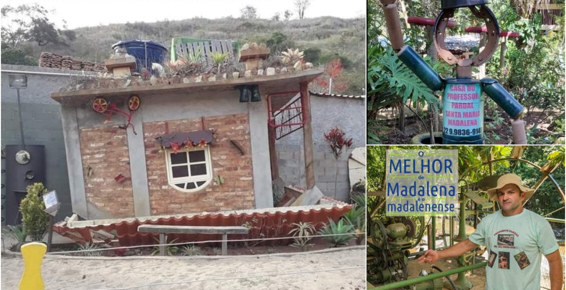 A 'casa que caiu do céu' é atração em Santa Maria Madalena