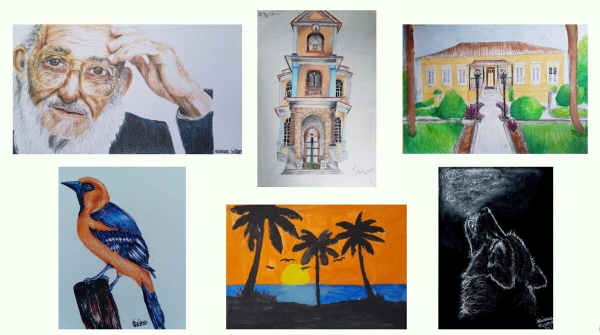 Alunos de Cantagalo exibem desenhos no aniversário de Bom Jardim 1 Alunos de Cantagalo exibem desenhos no aniversário de Bom Jardim