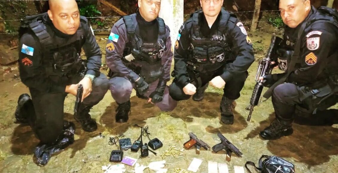 Trio é preso com armas, munições e drogas em Trajano de Moraes
